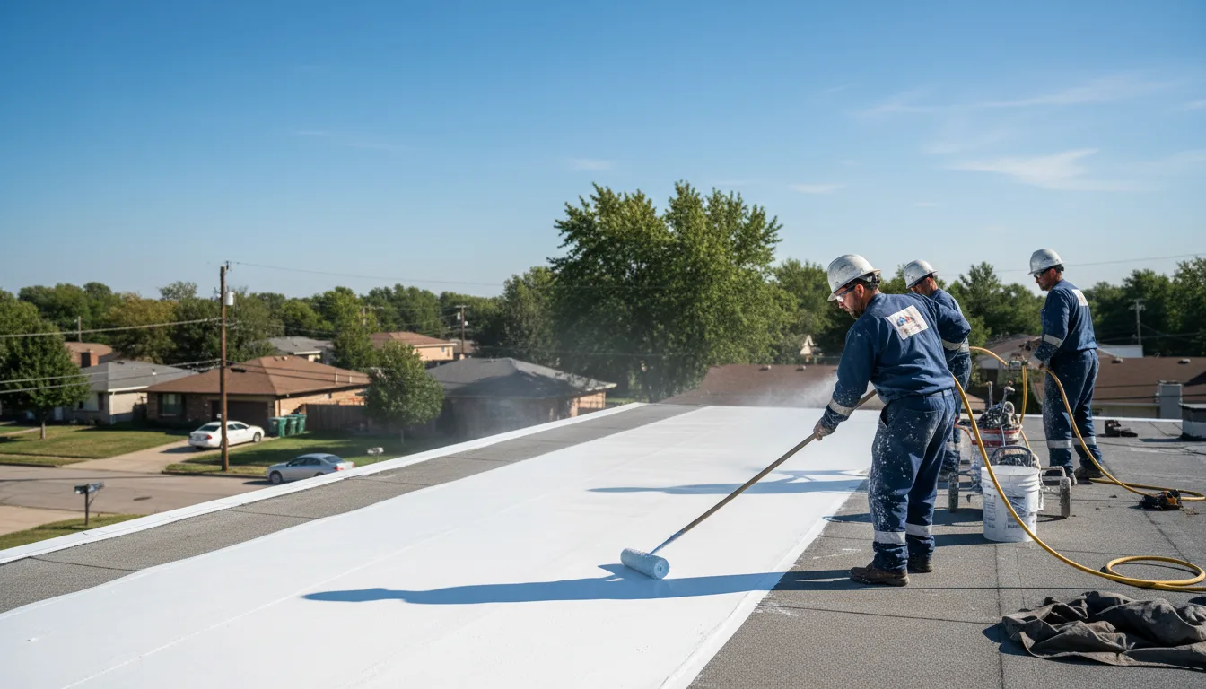 Commercial roof coating in Rosalia, KS near me